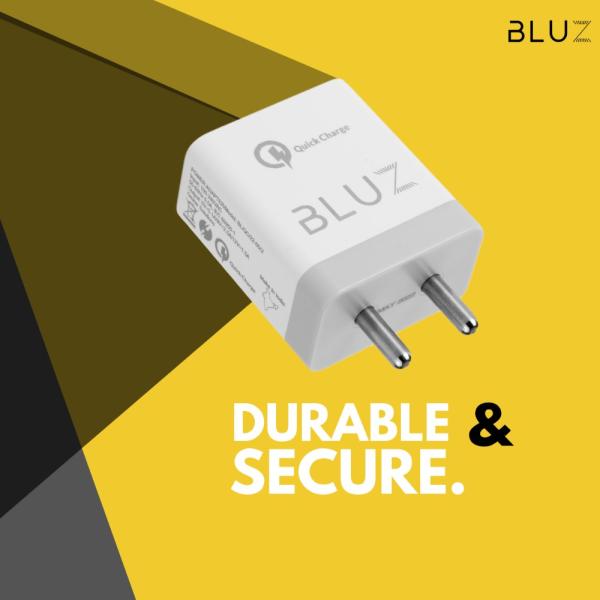 Bluz QC 20W Fast Charger – Rapid & Safe Charging ⚡🔋